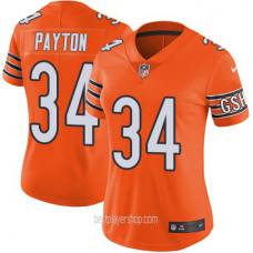 Walter Payton Chicago Bears Womens Game Color Rush Orange Jersey Bestplayer